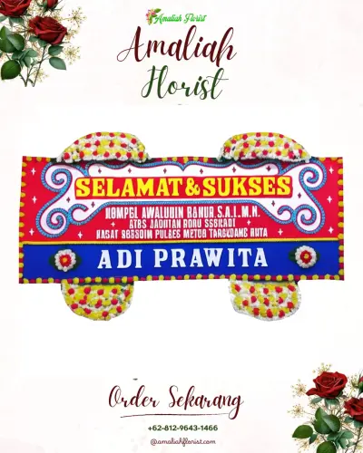 Karangan Bunga Ucapan Selamat di Sadananya