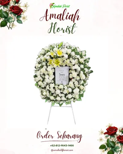 Krans Bunga Duka Cita di Sadananya